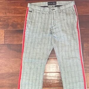 Goodfellow & Co Gray Chinos with Red Stripe